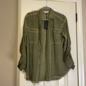 Vintage Olive green button up